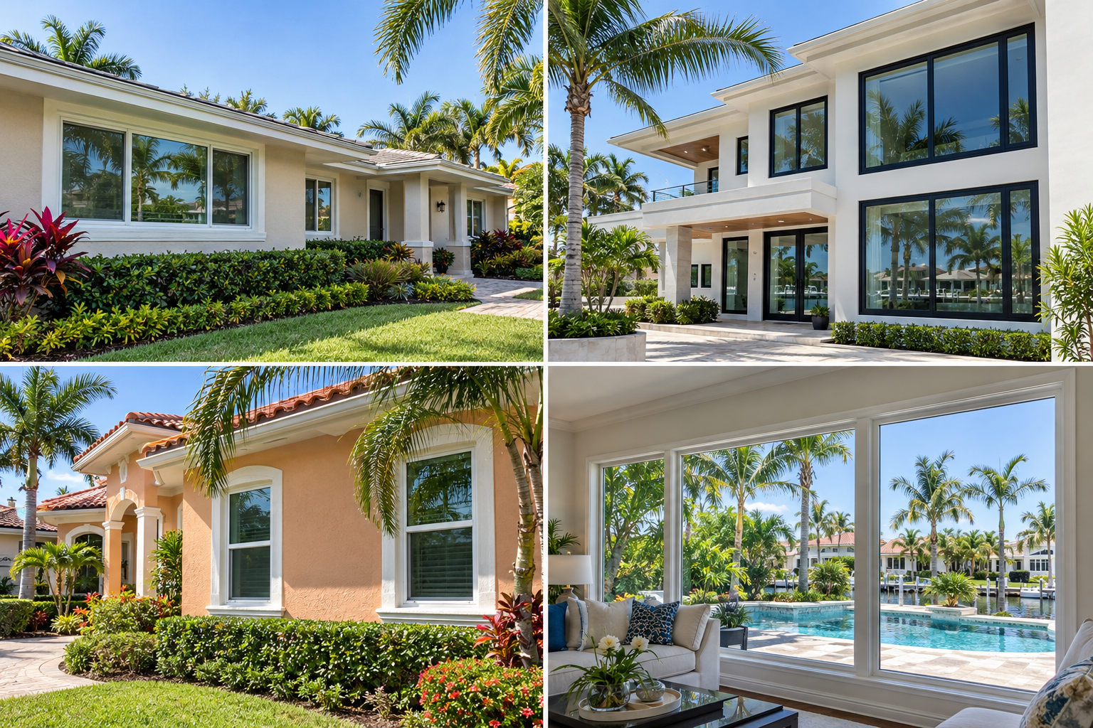South Florida home featuring residential impact windows
